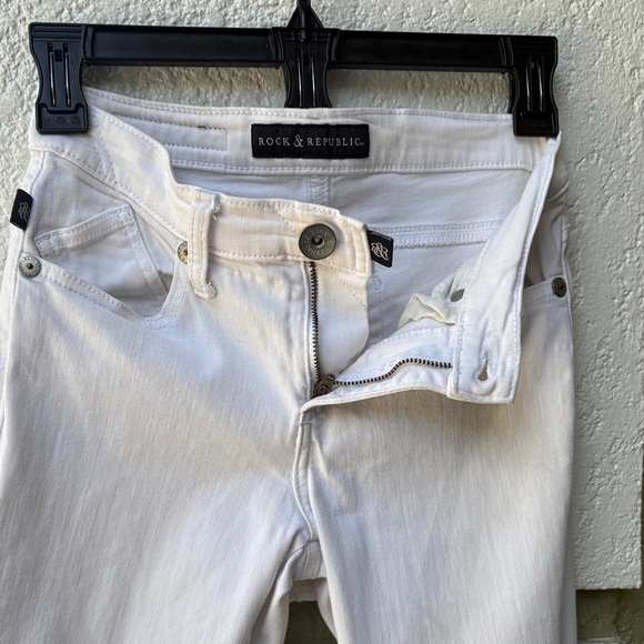 Rock & Republic Berlin Super Skinny White Jeans - Picture 8 of 9